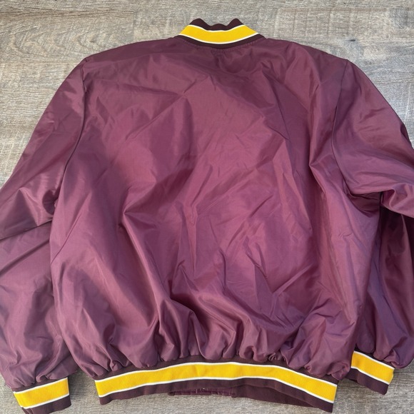Vintage Neff Bomber  Varsity Jacket Lightweight Mens Size 2XL Maroon Made USA - Picture 7 of 9